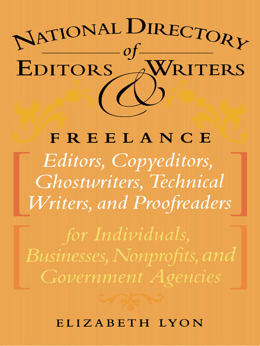 Title details for The National Directory of Editors and Writers by Elizabeth Lyon - Available